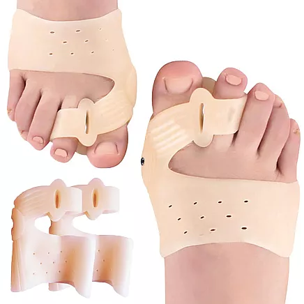 Toe separator for hallux valgus gel wedge magnet