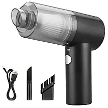 Bezvada rokas automašīnas putekļsūcējs 120W bezmaisiņu USB LED lampa ar diviem uzgaļiem
