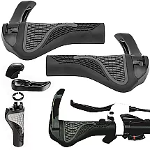 Gumijas Velosipēda Stūres Rokturi Uzlikņi Uzlikas Ar Ragu 2 gab.