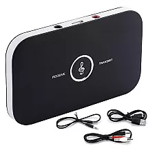 Bluetooth raidītāja un uztvērēja adapteris 2-1, melns