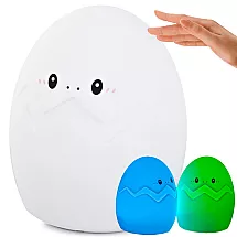 Ar Baterijām Darbināma Bērnu Silikona LED RGB Gaisma Nakts Lampa, Ola