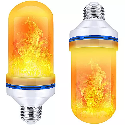Live flame imitation led bulb e27 9w decorative