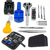 Pulksteņmeistara instrumentu komplekts pulksteņu remontam ar etui