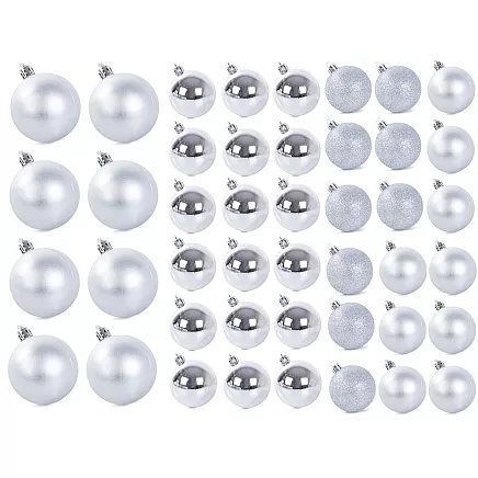 Ziemassvētku egles rotājumu komplekts, dekoratīvās bumbiņas un zvaigzne, komplekts 100...