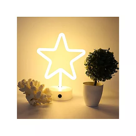 Standing star 100 led christmas tree lights large usb