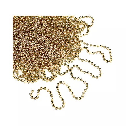 Ziemassvētku Eglīšu Rotājums, Virtene, Zelta Ķēde, Krelles, 5 m