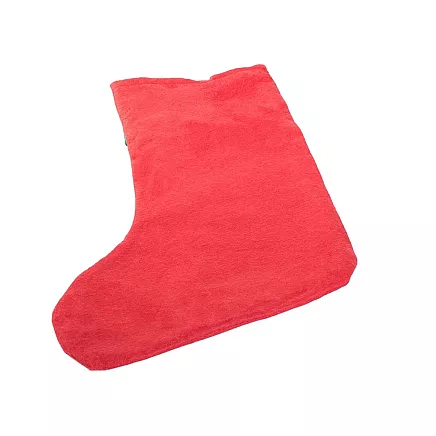 Liela Ziemassvētku zeķe dāvanām un saldumiem, 40 cm, sarkana