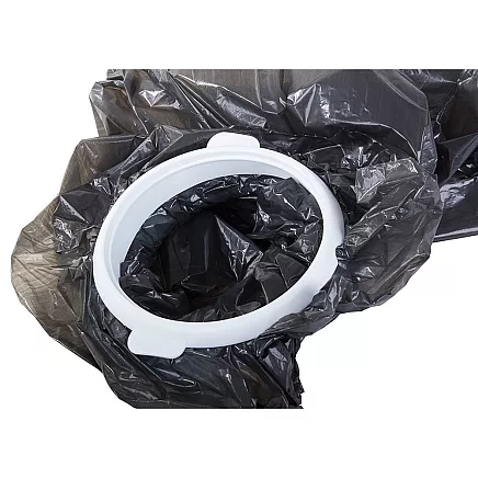 Sack holder waste basket hanging clamp