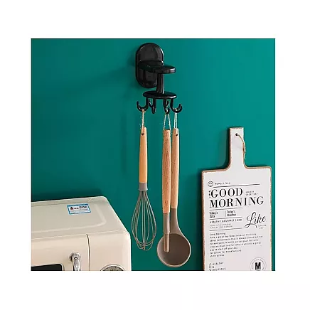 Kitchen hanger rotary utensil holder hook
