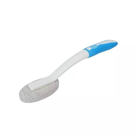 Pumice brush for bathroom cleaning
