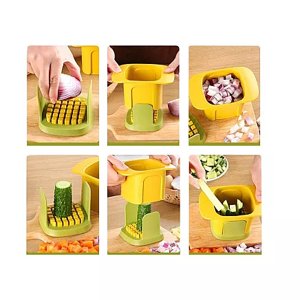 Dārzeņu Griešanas Rīks Ar Nerūsējoša Tērauda Asmeņiem