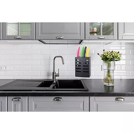 Knife rack kitchen organiser knife drainer