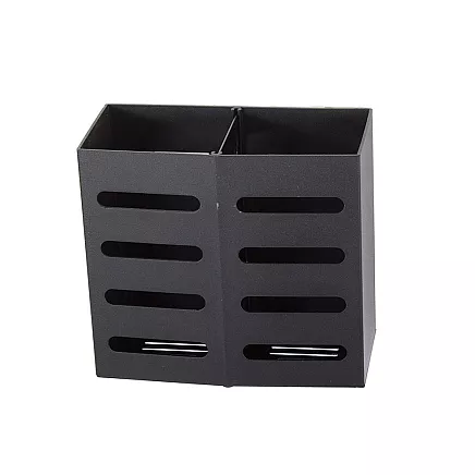 Wall-mounted cutlery organiser drainer