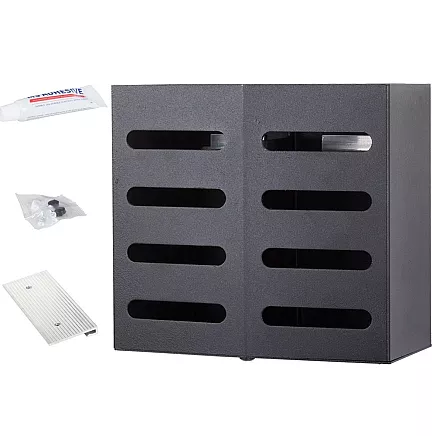 Wall-mounted cutlery organiser drainer