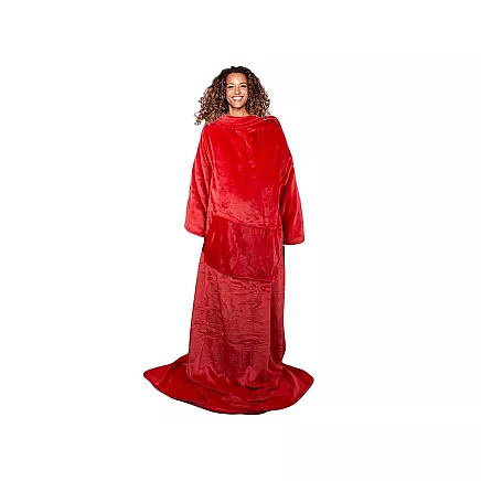 Fleece sleeved blanket warm blanket sweatshirt 140x200