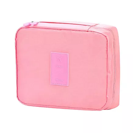Make-up bag travel organiser pink
