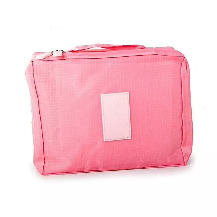 Make-up bag travel organiser pink