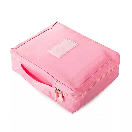Make-up bag travel organiser pink