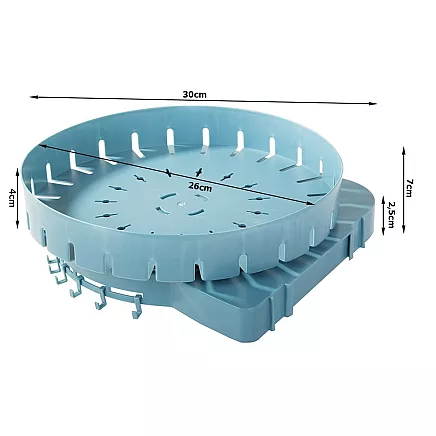 Bathroom swivel shelf kitchen organiser