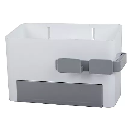 Bathroom organiser bin dryer holder