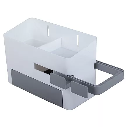Bathroom organiser bin dryer holder