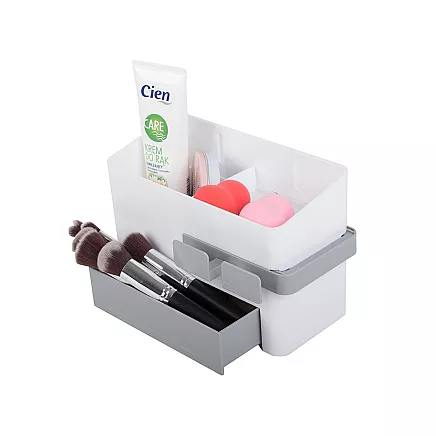 Bathroom organiser bin dryer holder