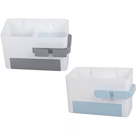 Bathroom organiser bin dryer holder