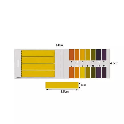 Lakmusa Papīrs Skābuma Noteikšanai pH, 80 gab.