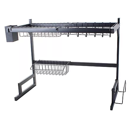 Dish drainer over sink cutlery loft