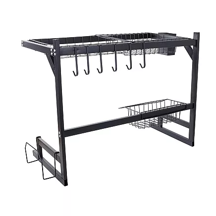 Dish drainer over sink cutlery loft