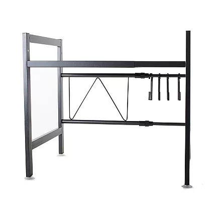 Microwave oven rack adjustable kitchen shelf