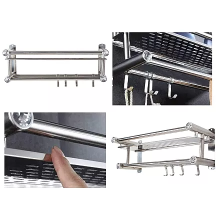 Bathroom shelf hanging shower organiser