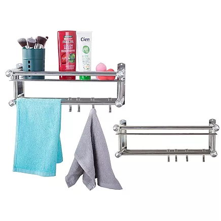 Bathroom shelf hanging shower organiser