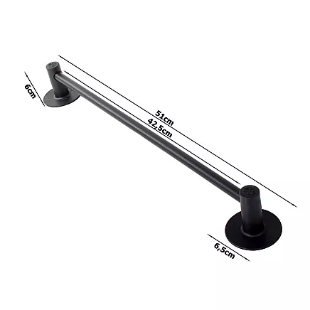 Wall-mounted bathroom hanger for slippers towels