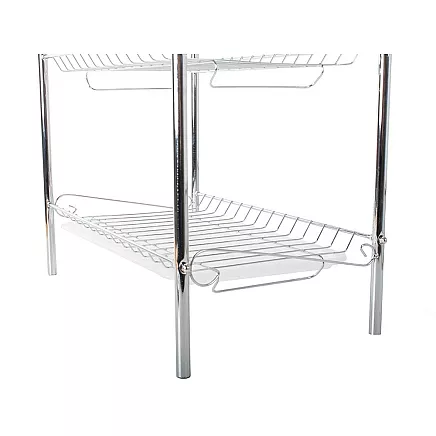 Three-tier drying rack kitchen drainer