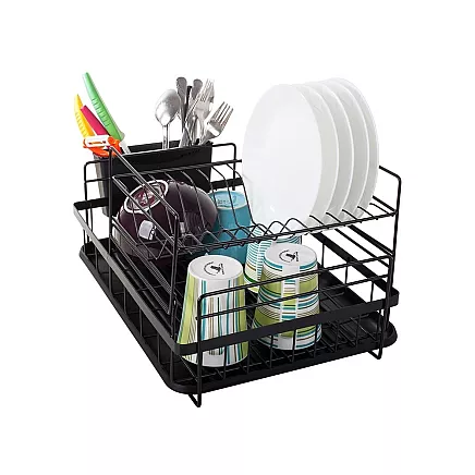 Double-deck drainer with tray