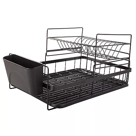 Double-deck drainer with tray