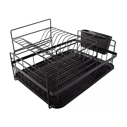 Double-deck drainer with tray