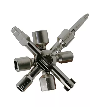 Universāla atslēga elektrības skapjiem 10 vienā