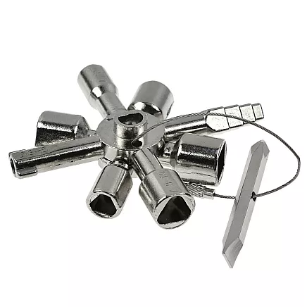 Universāla atslēga elektrības skapjiem 10 vienā