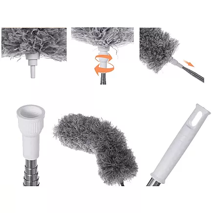 Telescopic broom dusting brush long 280cm