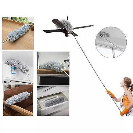 Telescopic broom dusting brush long 280cm
