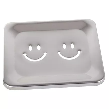 Metal soap dish bathroom shelf