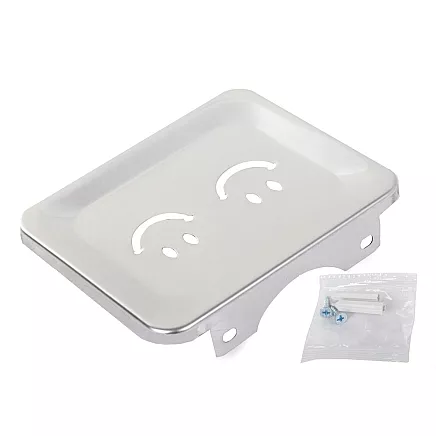 Metal soap dish bathroom shelf