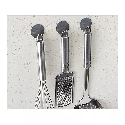 Steel self-adhesive hooks 4 pcs