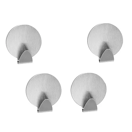 Steel self-adhesive hooks 4 pcs