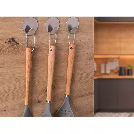 Steel self-adhesive hooks 4 pcs