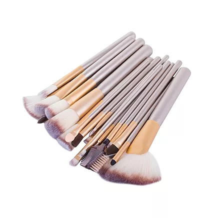 24 profesionāls grima otu komplekts ar futlāri, sudrabs