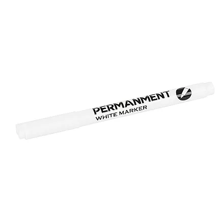 White Waterproof Marker Pen 1mm for Glass, Tyres, Steel
