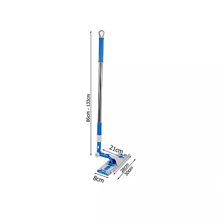 Window washer with telescopic wiper